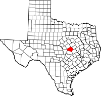 Bell County map