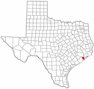 Galveston County map